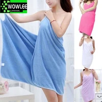 new bath towels fashion lady girls wearable fast drying magic towel beach spa bathrobes robes dress towels bathroom
