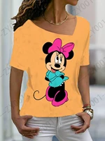 disney women tops woman t shirts for women clothing aesthetic mickey mouse anime shirt oversized t shirt top summer short sleeve