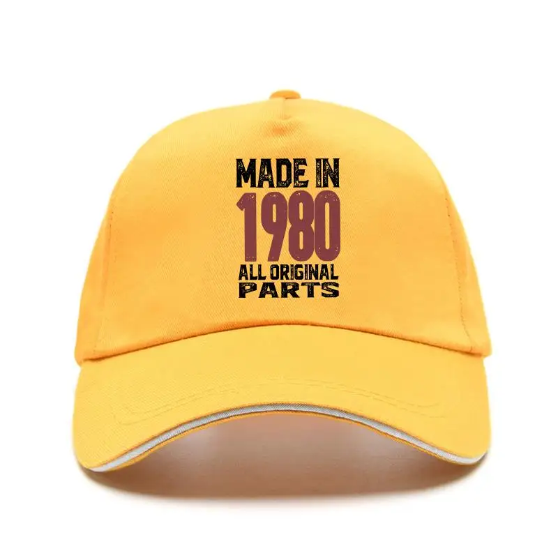 

New cap hat ade In 1980 Birthday en egend Ceebration Anniverary Novety 100% Cotton Crew Neck Baseball Cap