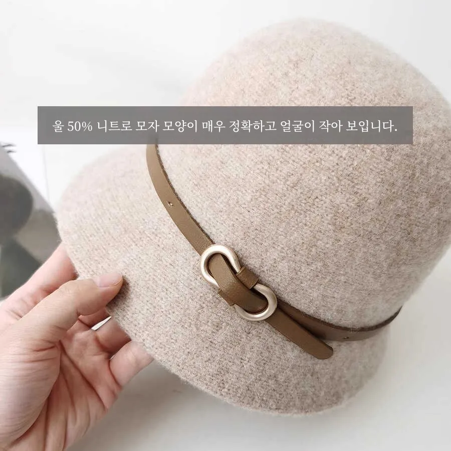 Элегантная флисовая рыбацкая шапка Hepburn Sle женская осенне-зимняя вязаная с