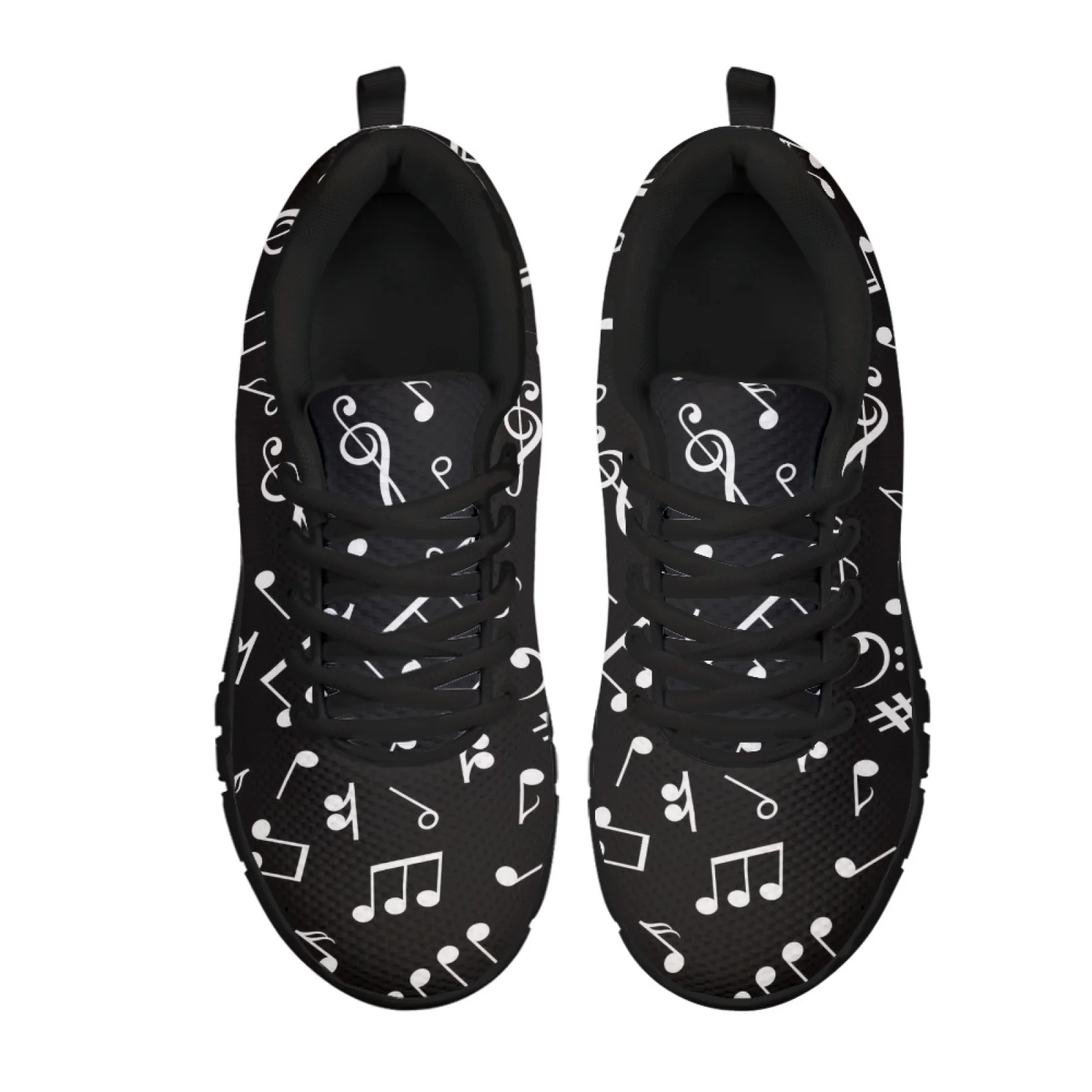 2025 Музыкальные ноты с принтом Женская повседневная обувь для женщин