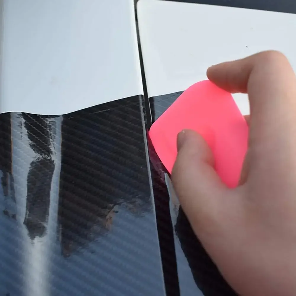 Универсальный мини-розовый скребок виниловые наклейки для окон кухонный