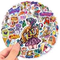 50pcs vintage streets hip hop stickers for scrapbook stationery kscraft personality sticker craft supplies scrapbooking material