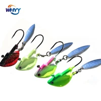 whyy luminous long throw road sub bait lead head hook rotating sequin hook soft insect hook fishhooks fishing gear tackle
