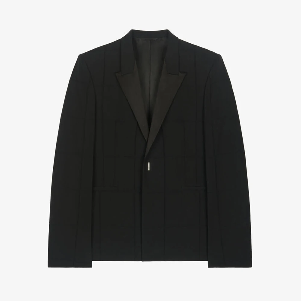 

NIGO Graphic Topstitched Jacket With Satin Collar Ngvp #nigo6972