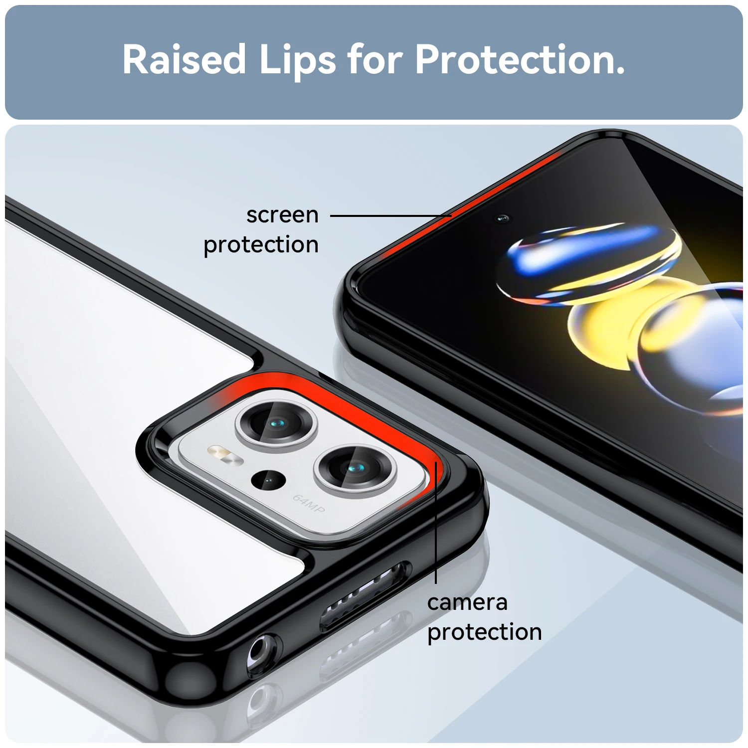 For Poco X4 GT Case For Poco X4 GT Cover Coque Fundas Hard Clear Translucent Soft Frame Phone Bumper For Poco X4 GT