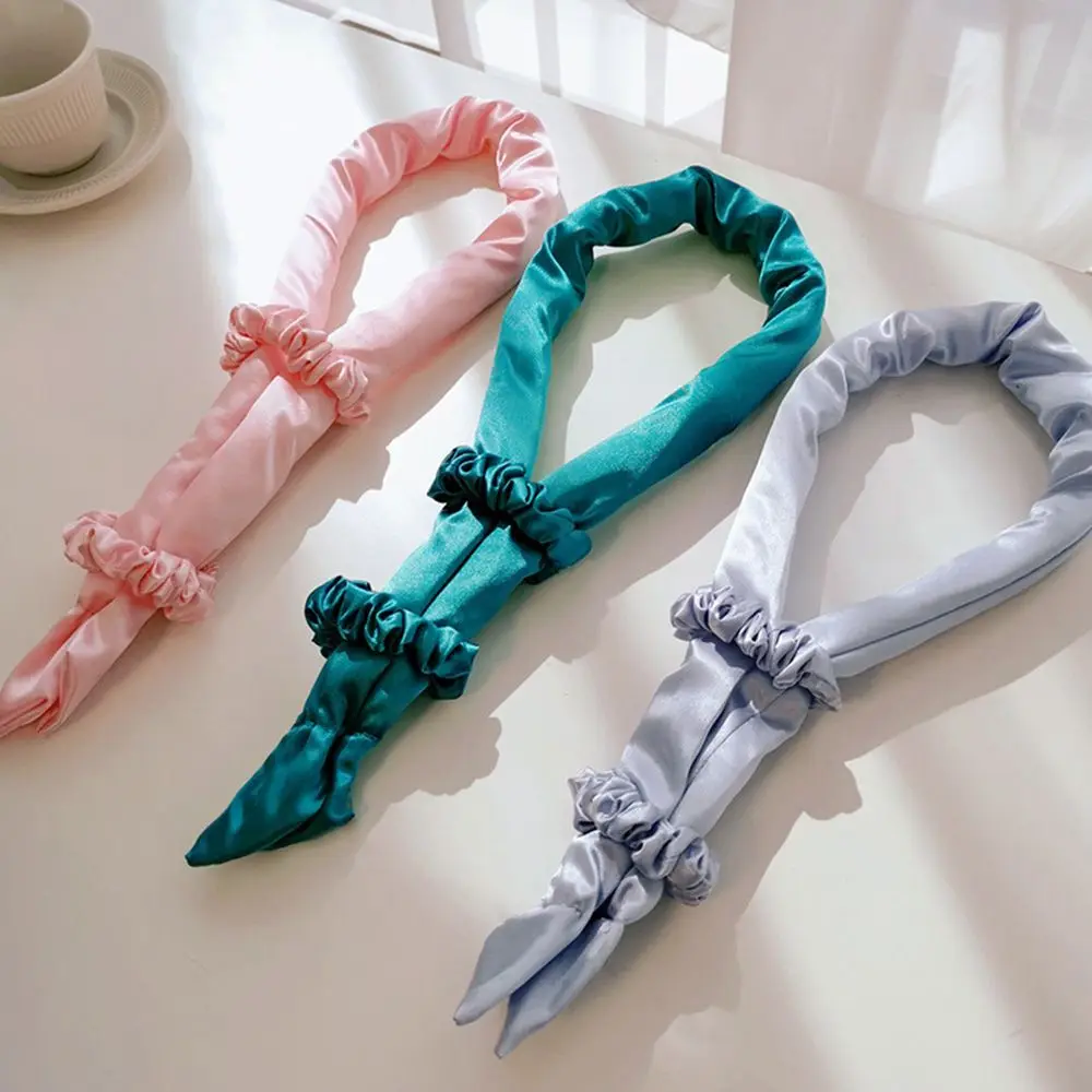 

Soft No Heat Curls Sleeping Vevlet Ribbon Hair Curls Heatless Curling Rod Hair Styling Tools Hair Rollers Headband