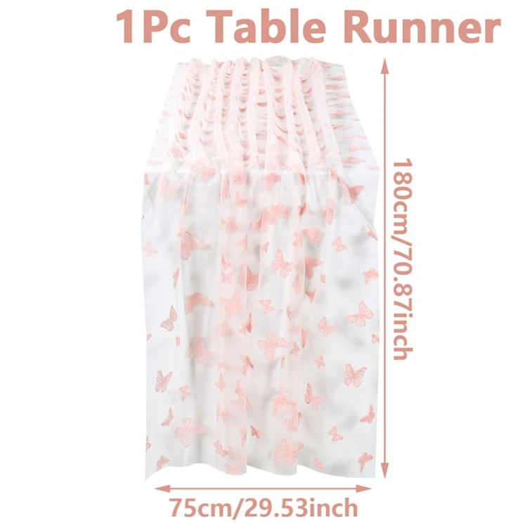 

Шелковая дорожка для стола бабочка 180x70 см