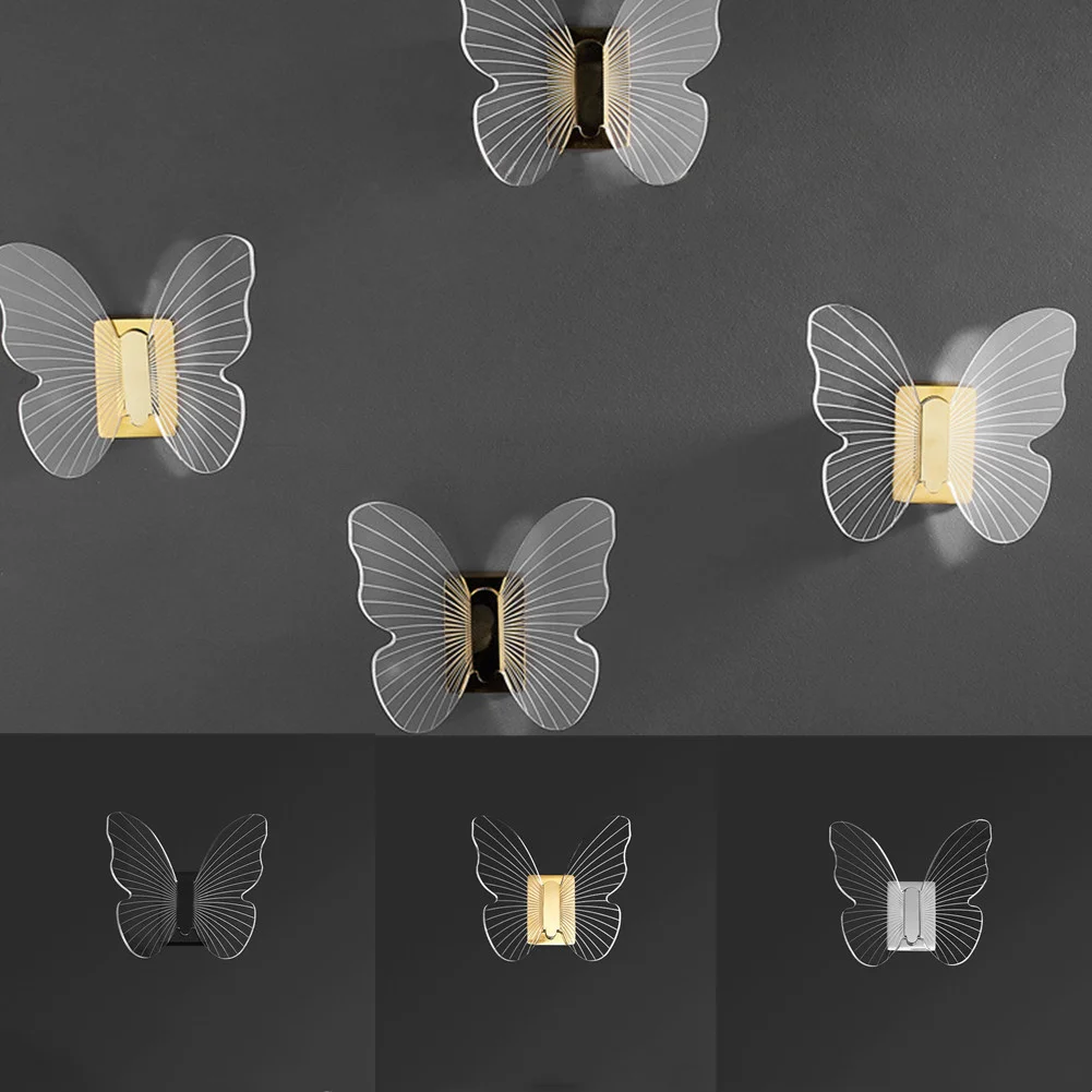 

2022 Acrylic Stainless Steel Hook Butterfly Robe Hooks Door Bag Key Holder Towel Hanger Rack Wall Mouted Bathroom Home Decor
