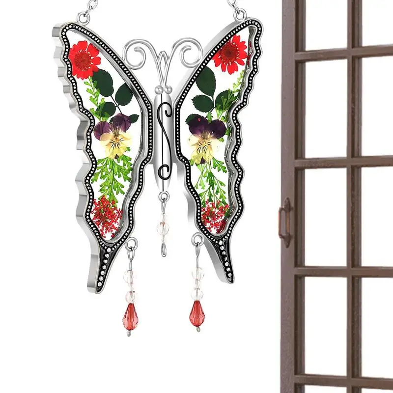 

Подвеска «Ловец Солнца» в виде бабочки, многоразовое портативное акриловое украшение в виде бабочки для окон и сада