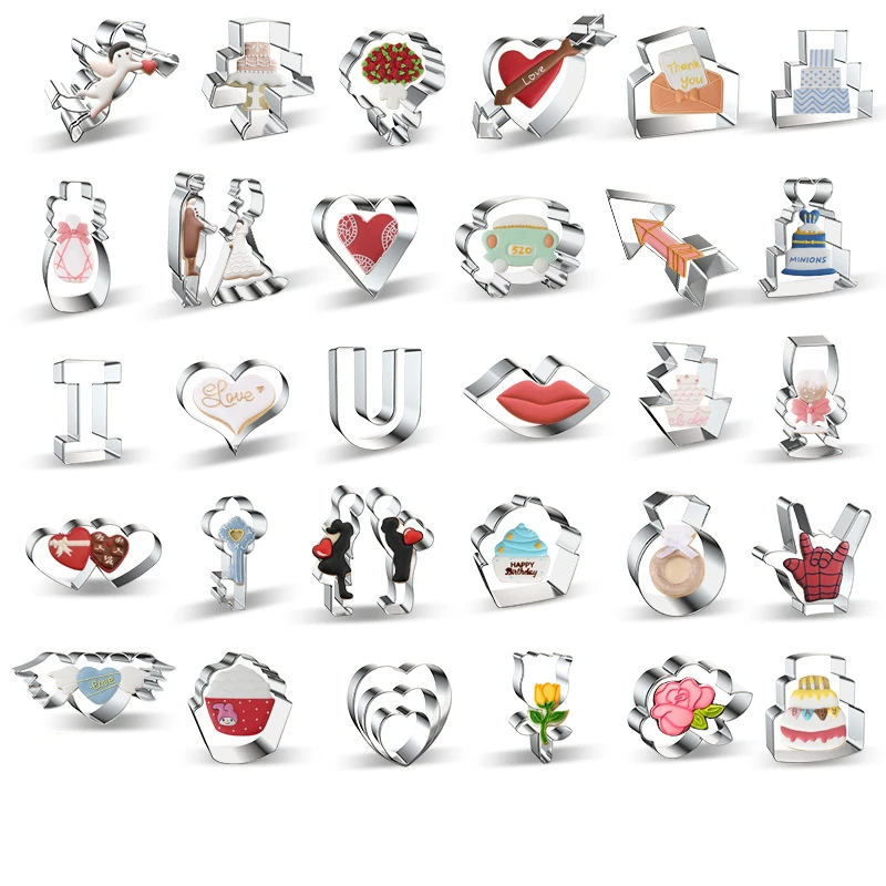 

1 шт. Рождественская форма для печенья, имбирный человек/дерево/снежинка, стальные резаки для печенья Sainless для рождества, товары для выпечки своими руками