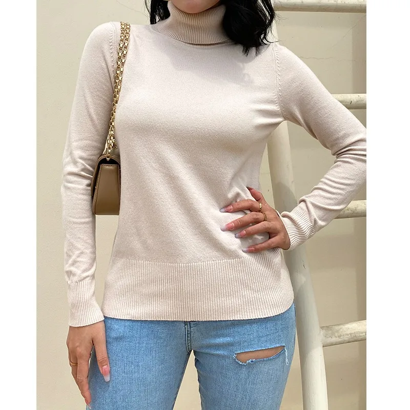 

Autumn Winter Thicken Sweater Knitted Loose Pullover Fashion Women Elastic Pullover Sweater Knitwears Jumper Bottom Top 29411