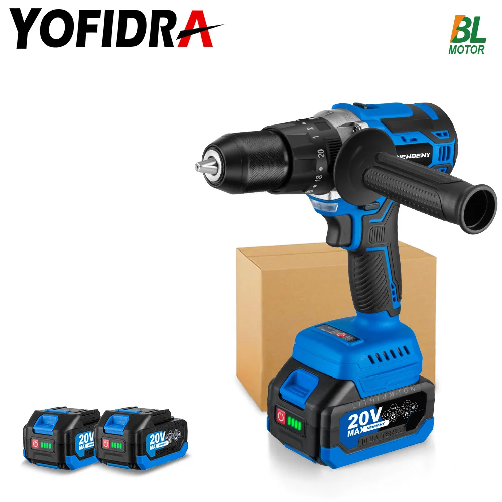 

500N.m Cordless Electric Screwdriver Drill 13MM Brushless Impact Power Drill Chuck Ice Fishing Winter Power Tool For 18V Makita
