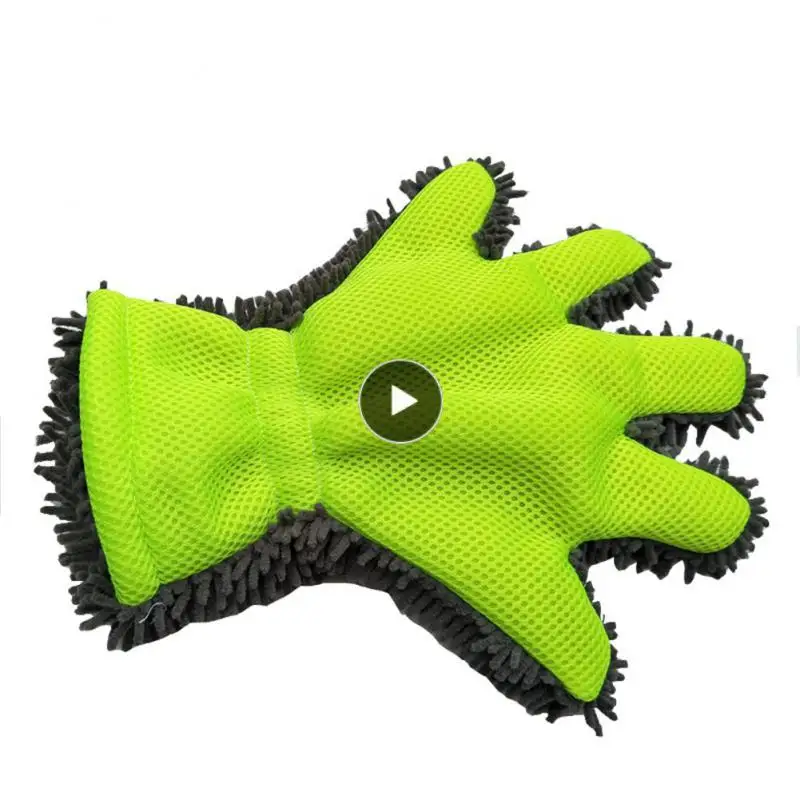 

Thick Velvet Cleaning Brush Thickened Velvet Car Washing Gloves Five-finger Gloves Car Styling Car Wash Cleaning Glove