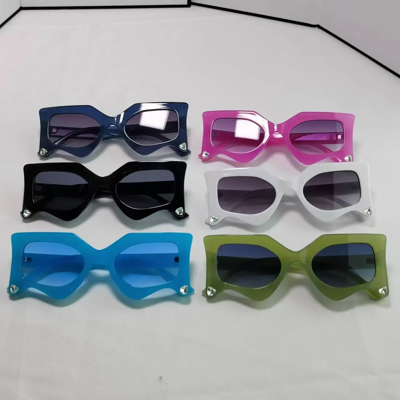 Новые женские модные персонализированные солнцезащитные очки в форме капли воды