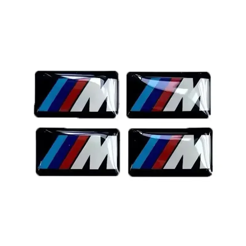 Фото 4 шт. случайных декоративных наклеек с логотипом BMW M, наклейки на руль для E46 E39 E38 E90 E60 E36 F30 F20 X1 X3 X5 M №4