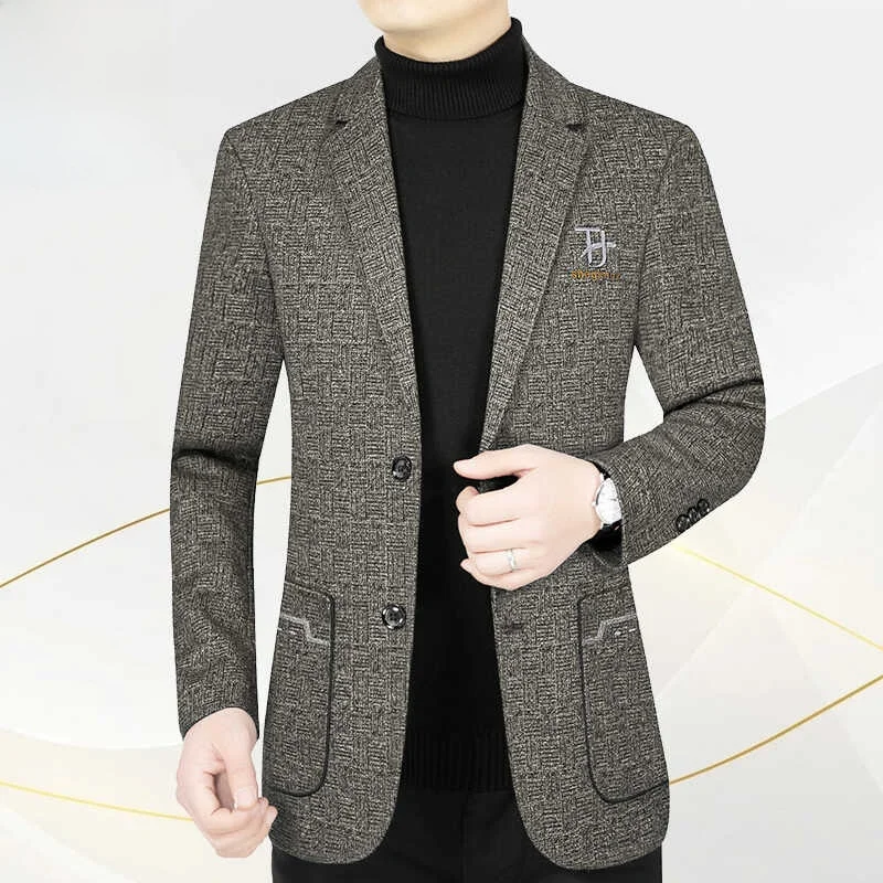 Новый мужской повседневный костюм Woodpecker на весну и осень высококачественная