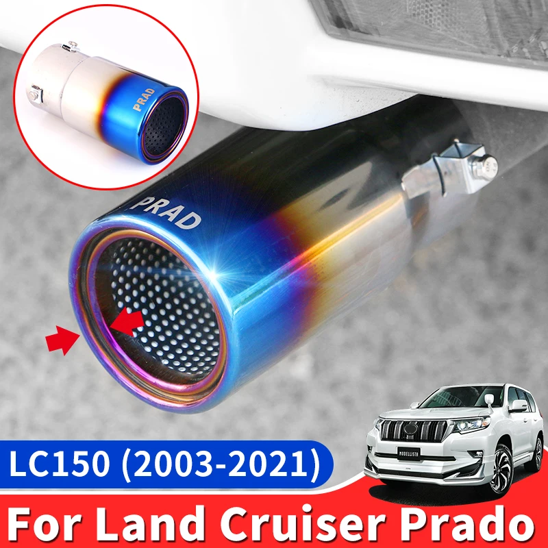 Для 2003-2021 Toyota Land Cruiser Prado 150 120 аксессуары для модификации глушитель выхлопной