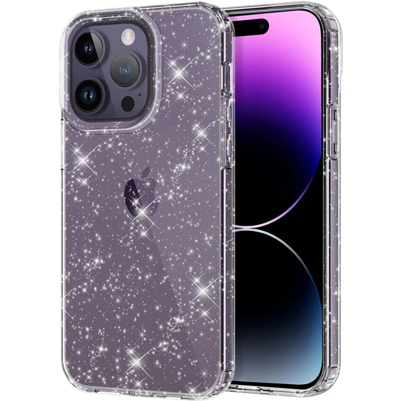 

Crystal Clear Bling Glitter Case for IPhone 14 13 11 Pro Max 12 Mini XS XR X 8 7 Plus SE2022 14Pro 13Pro IPone Women Girls Cover