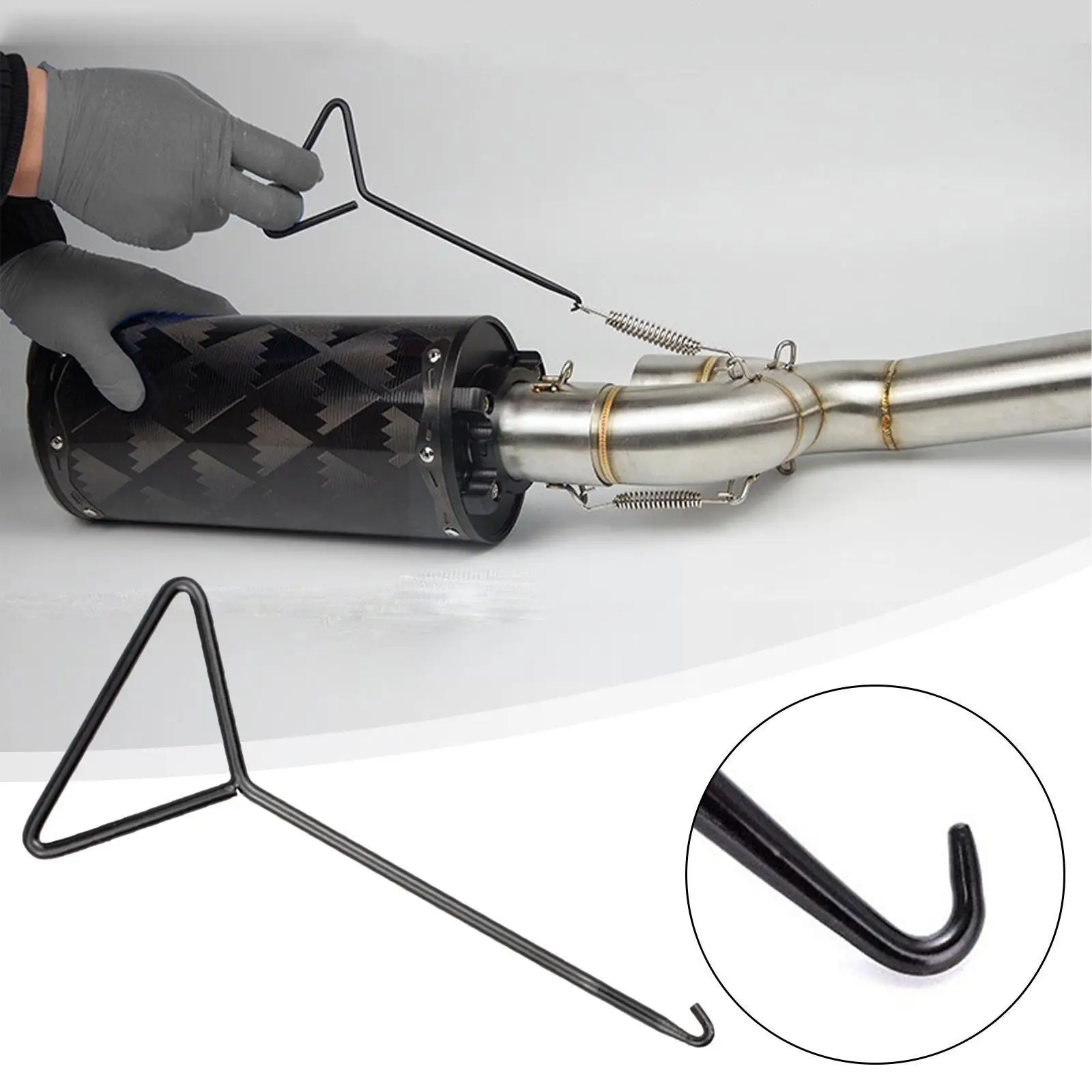 

Exhaust Pipe Hook Spring Hook Motorcycle Universal Tank Tool Spring Brake Side Hook Puller Hook Spring Pipe Exhaust Seat St V3D7