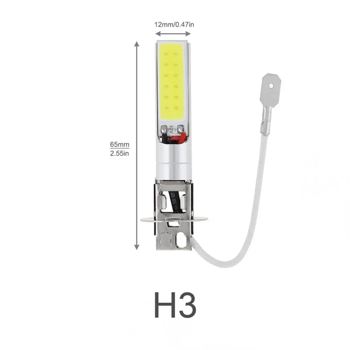 

H1 H3 Светодиодная лампа Автомобильные противотуманные фары Canbus Супер яркие фары COB 12V 6000K Ходовые огни Автомобильная лампа для мотоцикла