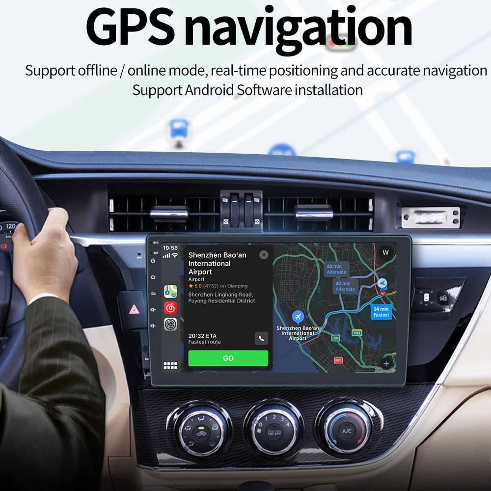 Автомагнитола на Android универсальная мультимедийная система с 7/9/10 &quotэкраном Wi-Fi