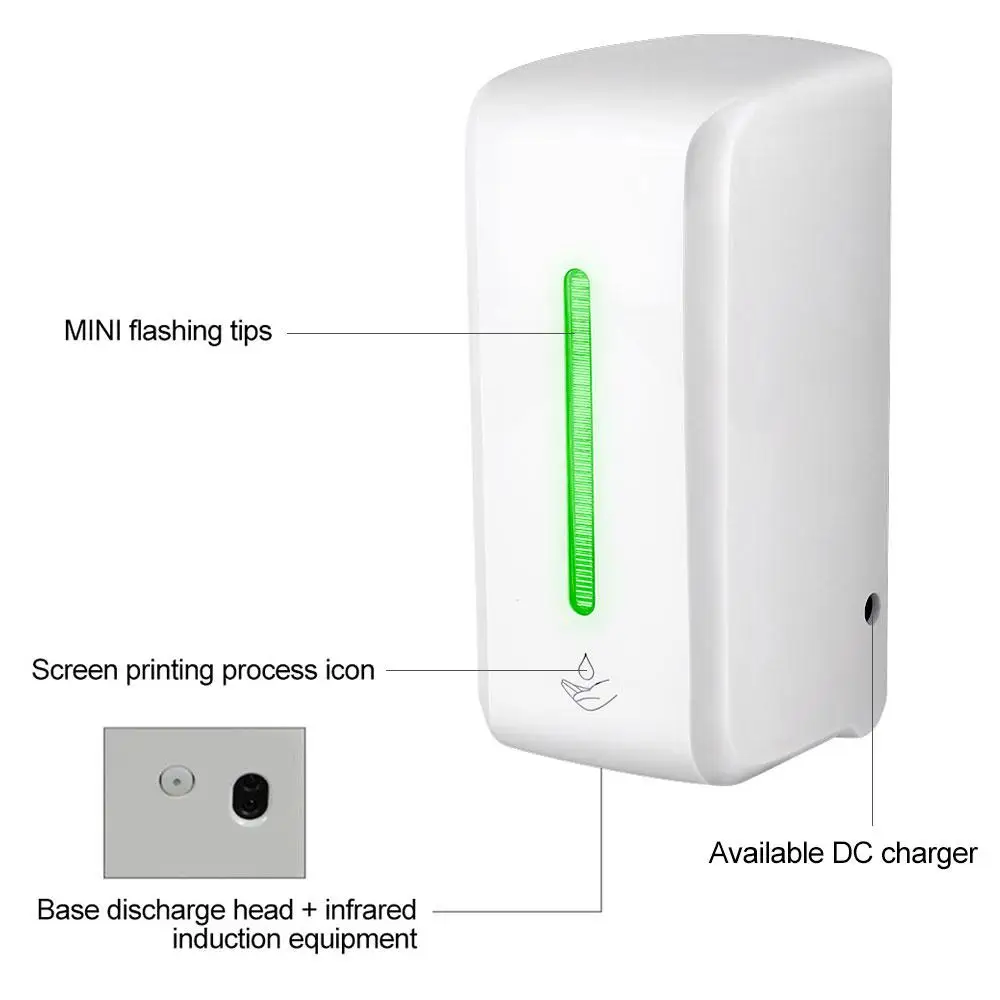 

850ml Touchless Automatic Soap Dispenser Sensor Liquid Soap Dispensador Hand Wash Wall Mounted Soap Dispenser Kitchen Bathroom