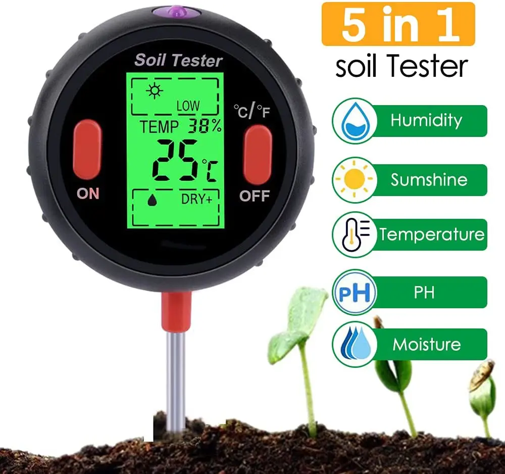 

Flowers Tester, For Soil Kit In Soil 1 Soil Tester And Acidity With Moisture Tester Light 5 Plant Moisture Tester Meter