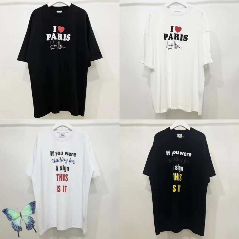 

Футболка Мужская/женская оверсайз с надписью и логотипом Love Heart Paris