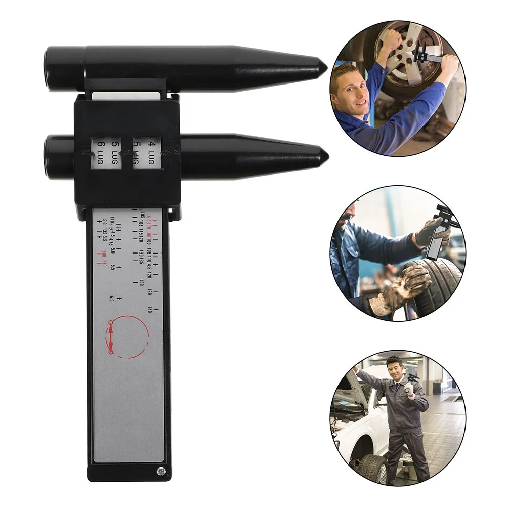 

Modified Hole Distance Ruler Wheel Rim Gauge Vernier Calipers Tire Tool Tools Equipment Lugs Hub Pitch Measurement