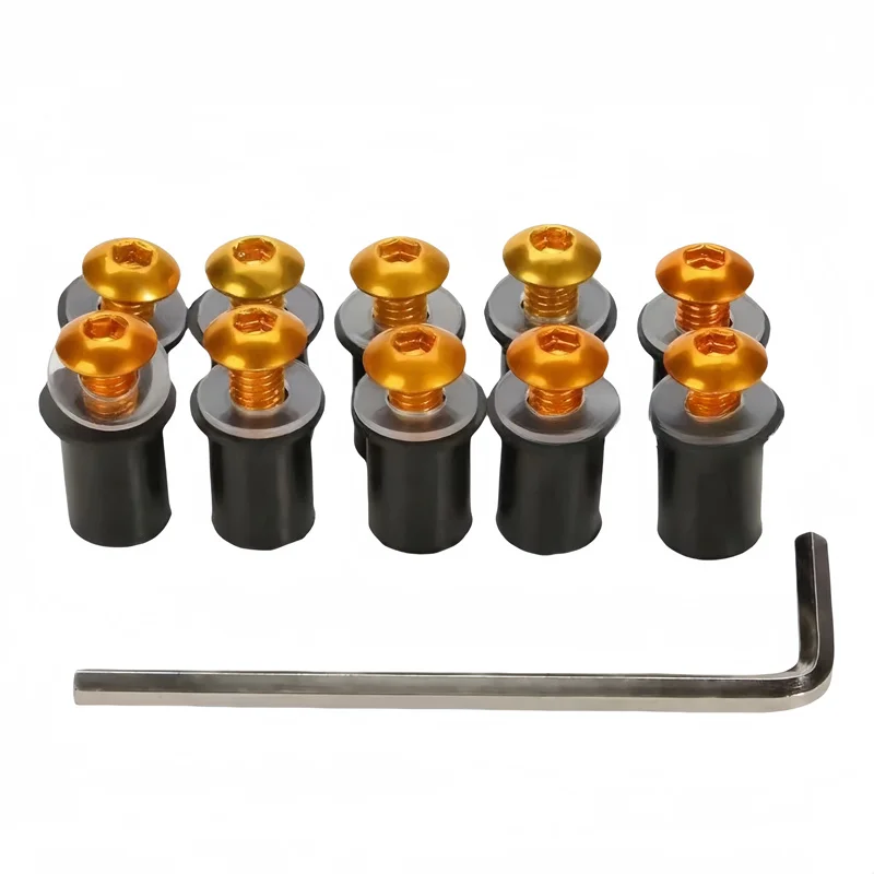 10 шт. обтекатель M5 ветровой экран комплект винтов болтов крепежные гайки для