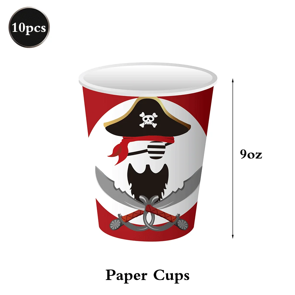 

Пиратская тематическая вечеринка, бумажные тарелки, чашки, салфетки, баннер, скатерть, воздушные шары для детей и мальчиков, пиратский декор для дня рождения, посуда, сувениры