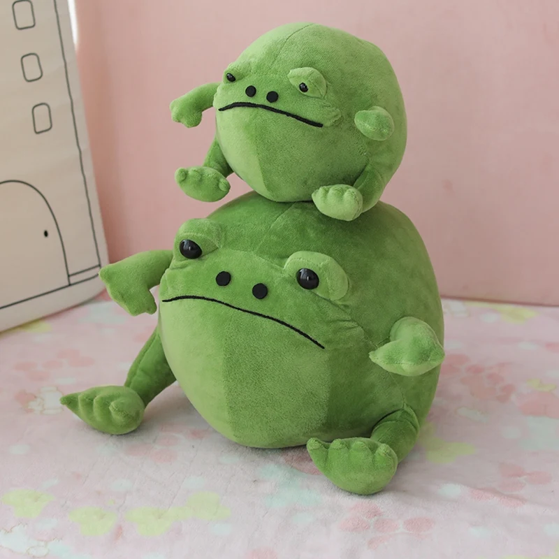 

Плюшевая игрушка лягушка, милая мультяшная лягушка, мягкая кукла-лягушка, подарок для детей на день рождения, 20-32 см