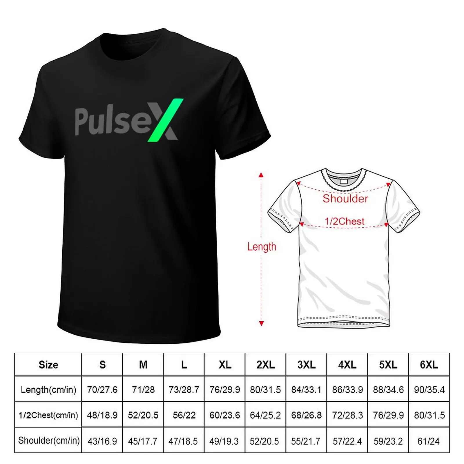PulseX Crypto Coin PLSX Logo Hex Pulse футболка летний топ аниме вещи мужская