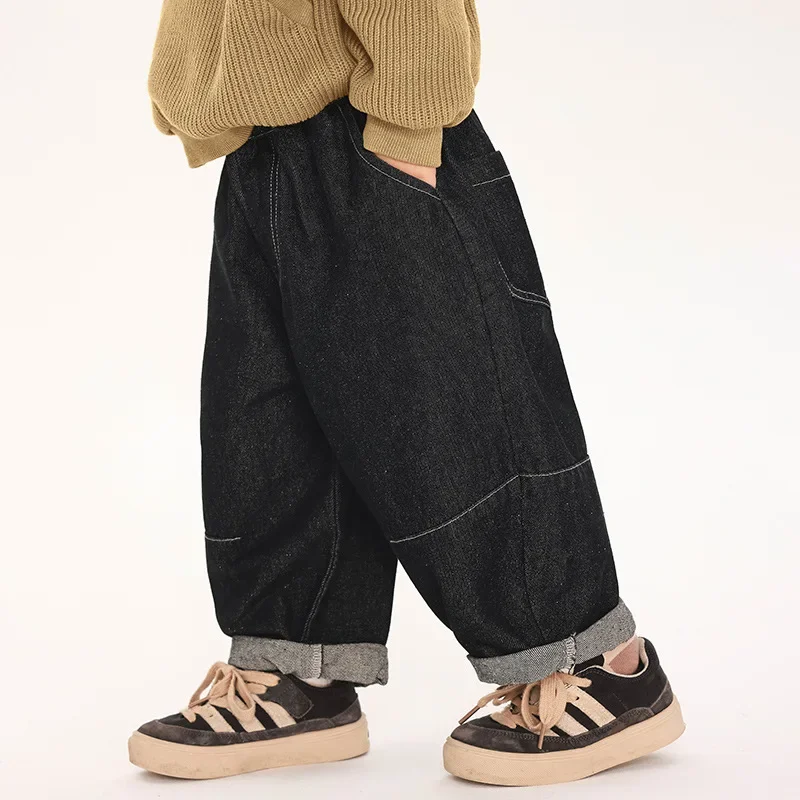 Детская одежда джинсы для мальчиков осенние новые стили детские штаны