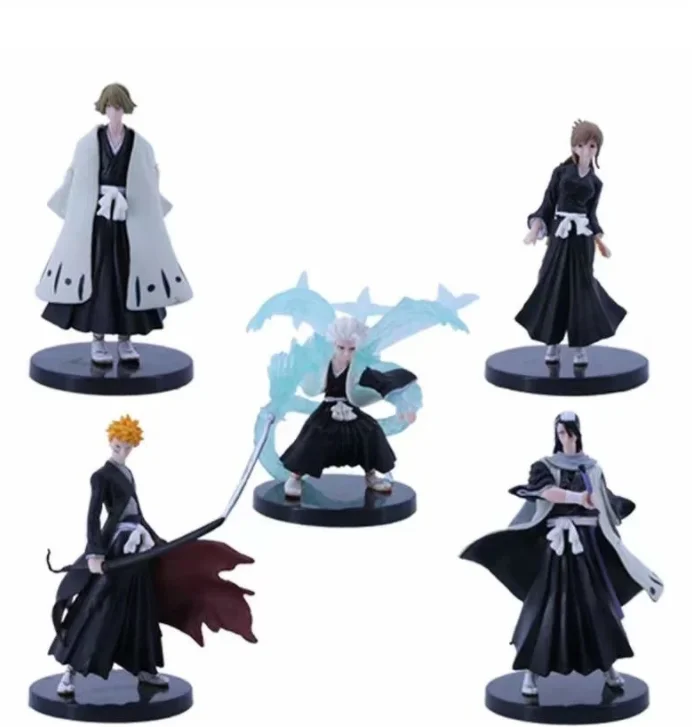 

5 шт./набор отбеливатель Kurosaki Ichigo Hitsugaya Toushirou Stand ver. Аниме экшн-Фигурки игрушки 14 см