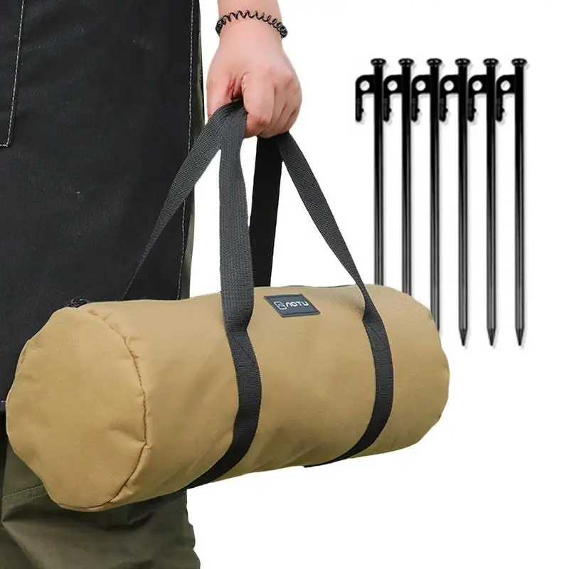 

Набор колышек для палатки, Портативная сумка для хранения инструментов и гвоздей, для кемпинга