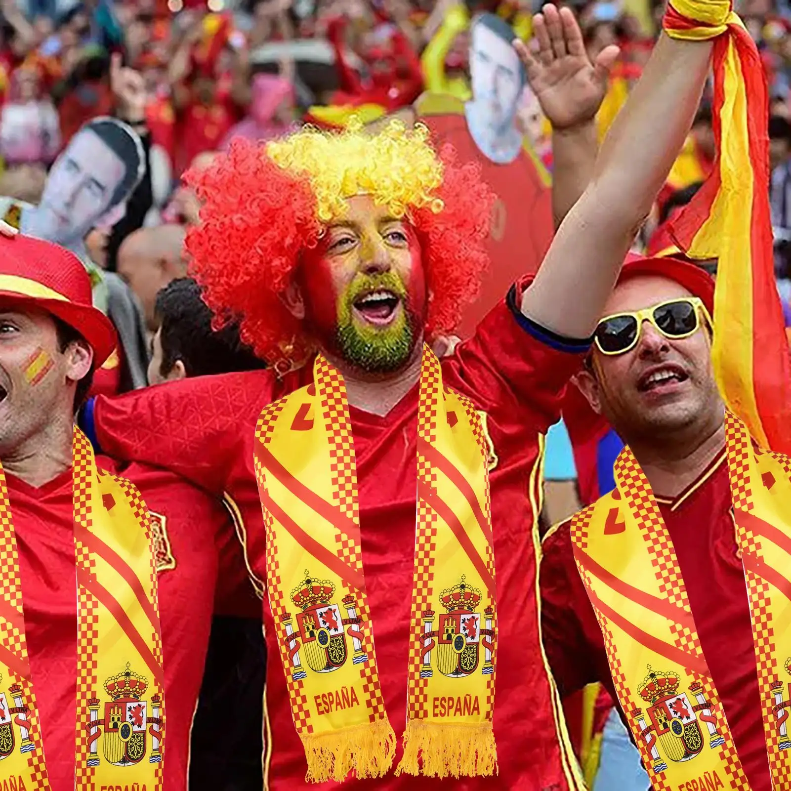 

Вязаный шарф для испанского футбола | Футбольный фанат | Вязаный шарф высокой четкости для футбола, Национальная сборная по футболу Футболь...