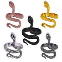snake ring vintage silver color opening knuckles rings for women girl jewelry punk hip hop couples winding bands accessories