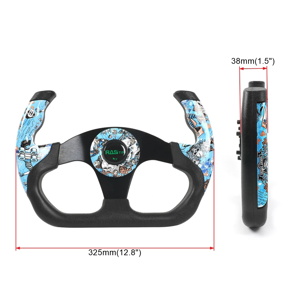 Фото Руль для симулятора гонок Graffiti SIM Racing, 12,8 дюйма (325 мм), 6 отверстий, комплект с кнопкой сигнала STW046 №2