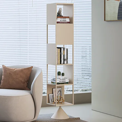 

Rotating Bookshelf Sofa Combination Shelf Floor Living Room and Bedside Minimalist Display Storage Bookcase