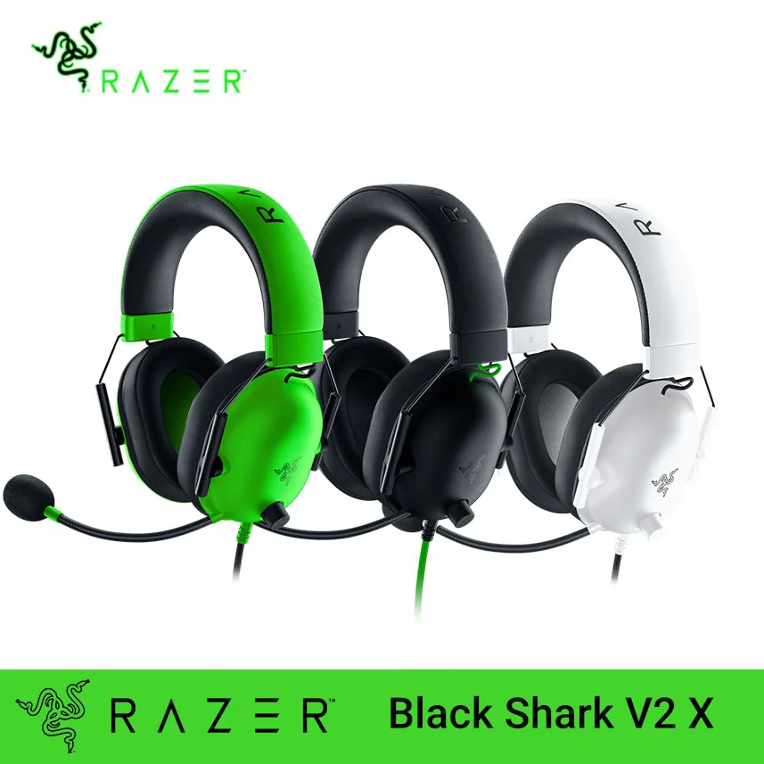 

New Razer BlackShark V2 X Headphone Wired Gaming Headset: 7.1 Surround Sound- Game For PS4,PS5, Nintendo Switch, Xbox air pods