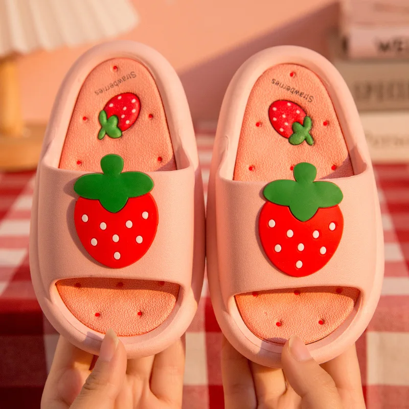 

Children's Slippers Summer Home Non-slip Bathroom Bath Lovely Princess Baby Sandals Boy Kids Slippers