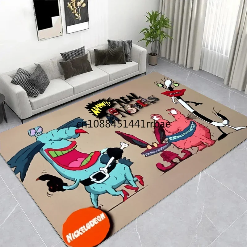 Фото Большой коврик AHHH R-Real Monster с художественным логотипом, коврик для гостиной, спальни, дивана, напольные коврики, коврик для ванной, игровой коврик №4