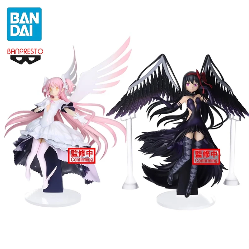 Фото В наличии BANPRESTO Puella Magi Madoka Magica The Rebellion Ultimate Madoka Devil Homura ПВХ 20 см аниме фигурки модель игрушки №1
