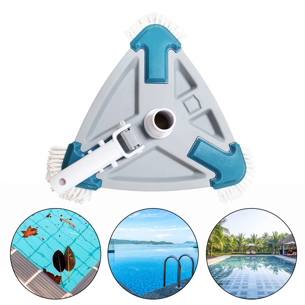 

Accessories Outdoor Tool Triangular Shape Swimming Pool Manual Walls Tiles Floors Inground Vacuum Cleaning Brush Heavy Duty