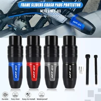 for yamaha mt 01 mt01 mt 01 2004 2005 2006 2007 2008 2009 cnc accessories exhaust frame sliders crash pads falling protector