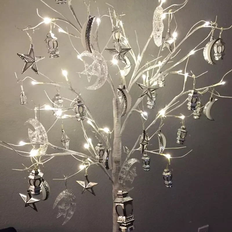 

New 60cm Ramadan Decoration Led Birch Tree Light Ramadan Home Decoration EID Mubarak Ornament Islam Muslim Kareem Party Decor li