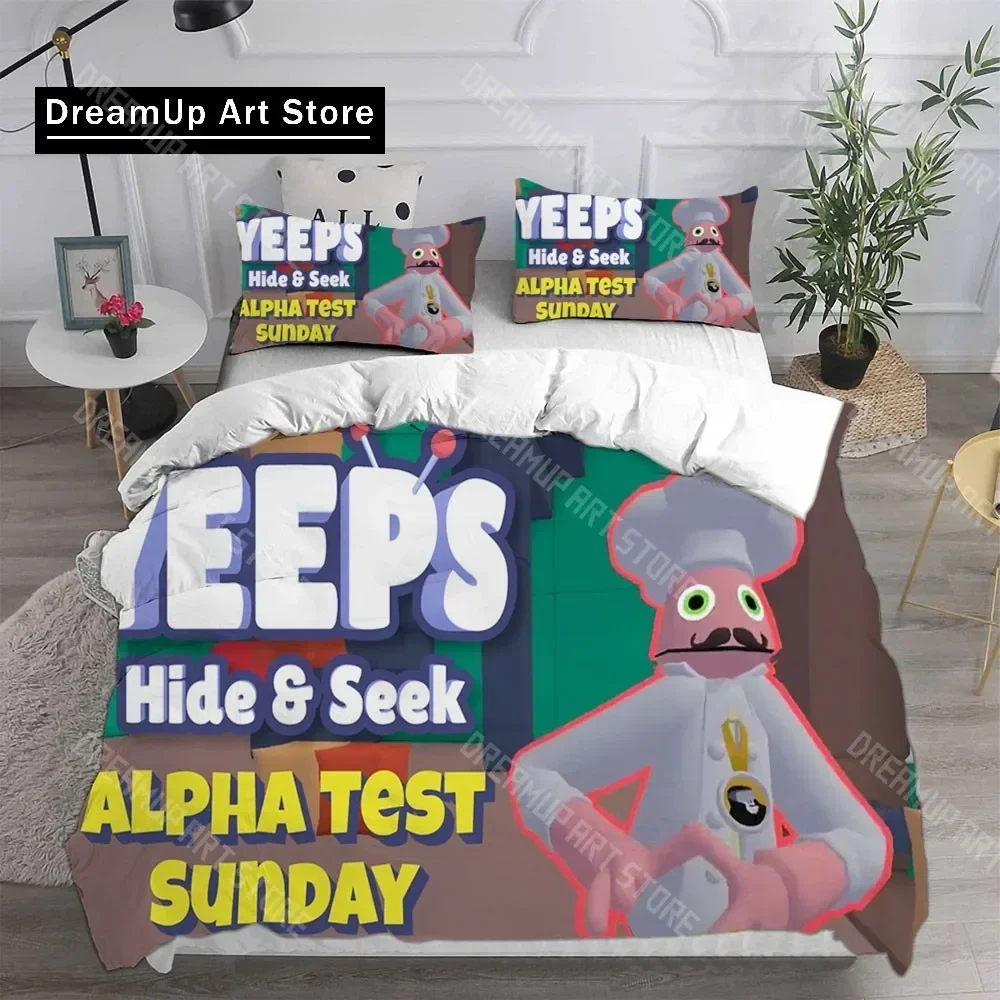 Фото 3D-принт Game Yeeps: Hide and Seek Комплекты постельного белья изысканный комплект постельного белья пододеяльник комплект одеял для кровати роскошный подарок на день рождения №5
