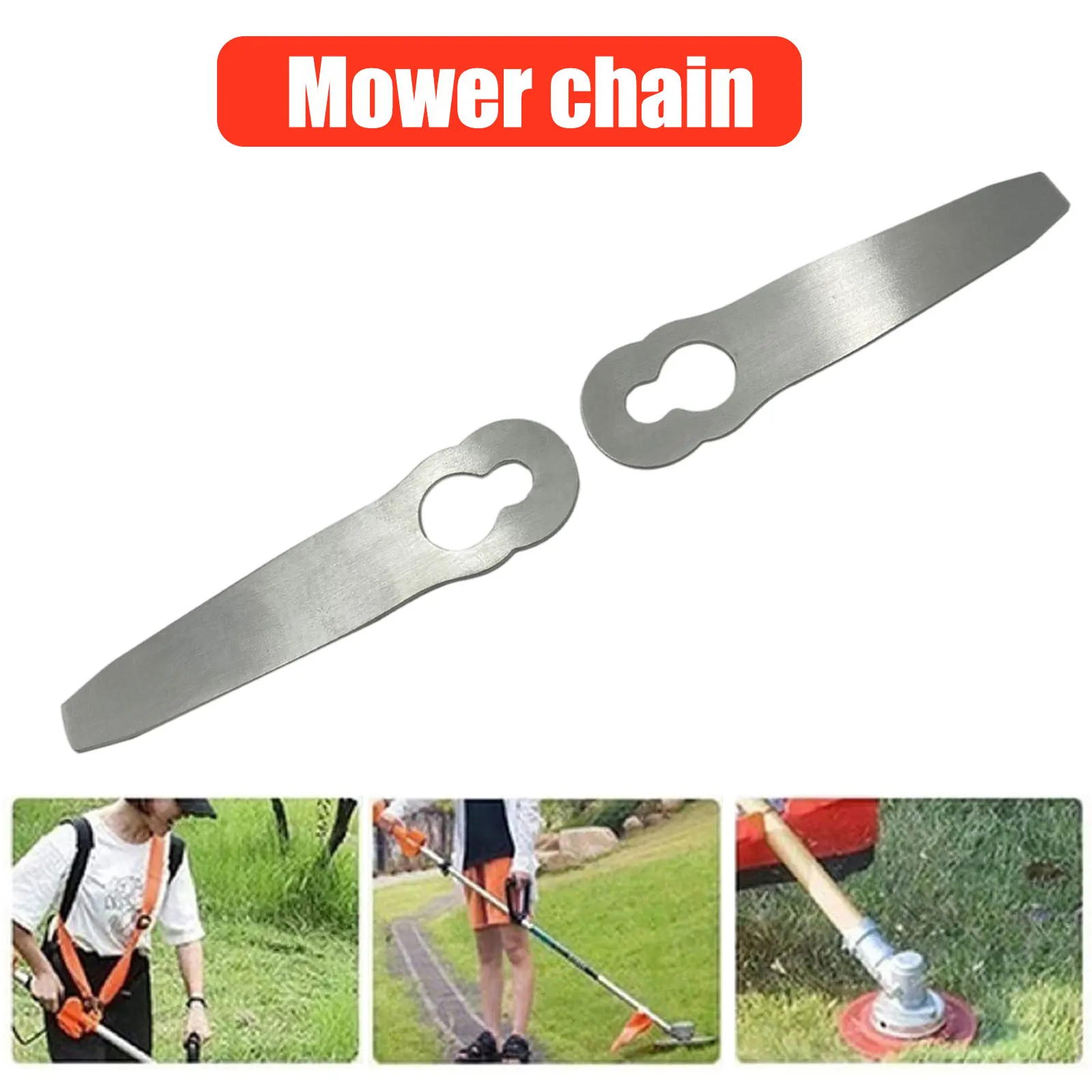 

Metal Cordless Lawn Mower Blades Trimmer Head Blade Replacement Saw Blades Stainless Steel Accessories for Garden Tool